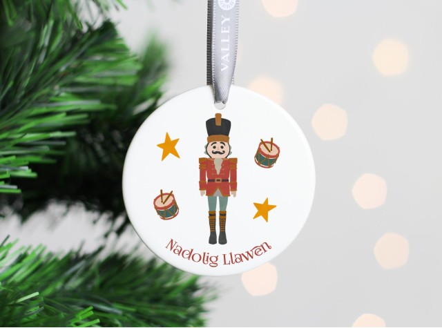 Nutcracker Soldier Welsh Christmas Tree Decoration